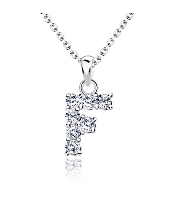 Necklace Silver F Shape SSLPE-F